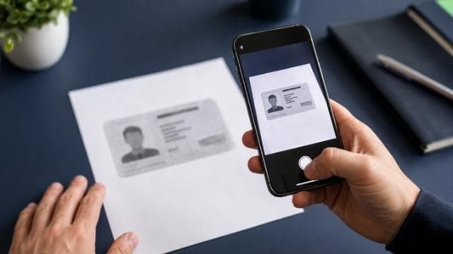 Fotografía de una fotocopia o de una pantalla en vez del documento físico
