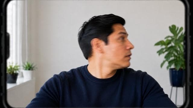 Persona haciendo un movimiento exagerado durante la prueba de vida